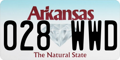 AR license plate 028WWD