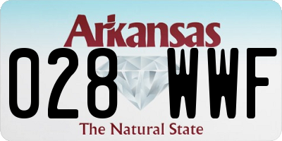 AR license plate 028WWF