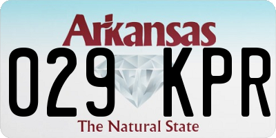 AR license plate 029KPR