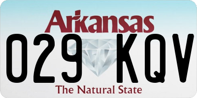 AR license plate 029KQV