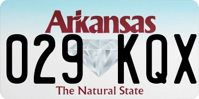 AR license plate 029KQX