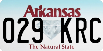 AR license plate 029KRC