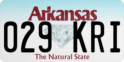 AR license plate 029KRI