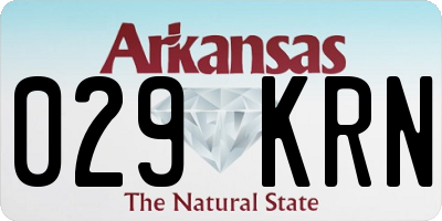 AR license plate 029KRN