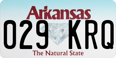 AR license plate 029KRQ