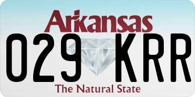 AR license plate 029KRR