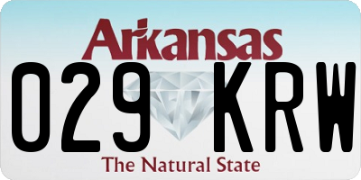 AR license plate 029KRW