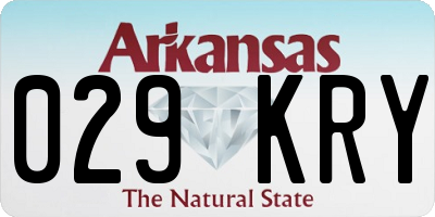 AR license plate 029KRY