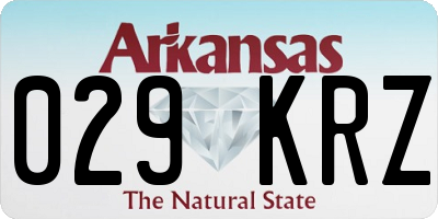 AR license plate 029KRZ
