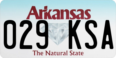AR license plate 029KSA