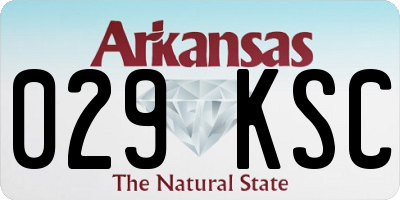AR license plate 029KSC