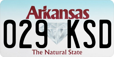AR license plate 029KSD