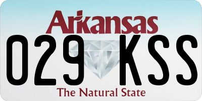 AR license plate 029KSS