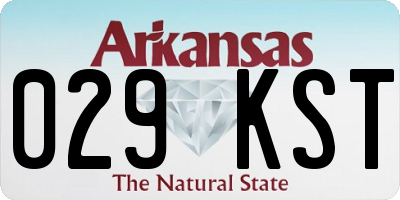 AR license plate 029KST