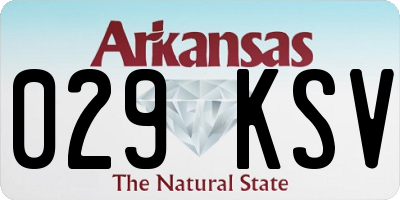 AR license plate 029KSV