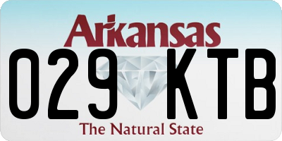 AR license plate 029KTB