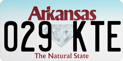 AR license plate 029KTE