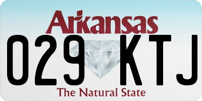 AR license plate 029KTJ