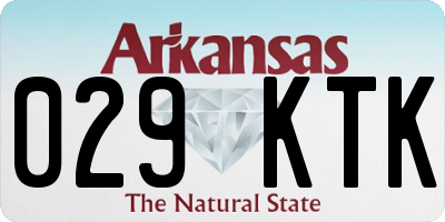 AR license plate 029KTK