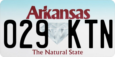 AR license plate 029KTN