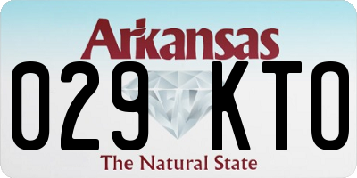 AR license plate 029KTO