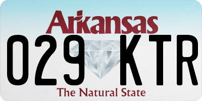 AR license plate 029KTR