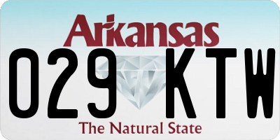 AR license plate 029KTW