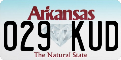 AR license plate 029KUD