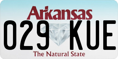 AR license plate 029KUE