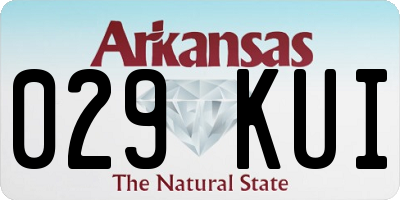 AR license plate 029KUI