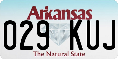 AR license plate 029KUJ
