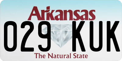 AR license plate 029KUK