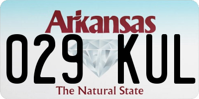 AR license plate 029KUL
