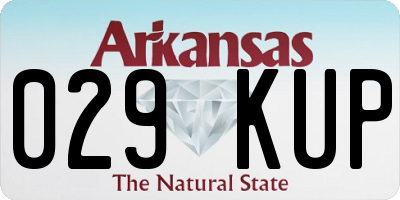 AR license plate 029KUP