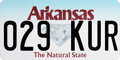 AR license plate 029KUR