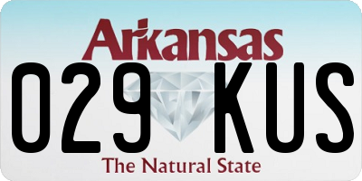 AR license plate 029KUS