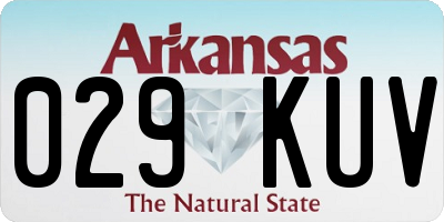 AR license plate 029KUV