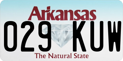 AR license plate 029KUW