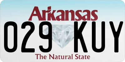AR license plate 029KUY