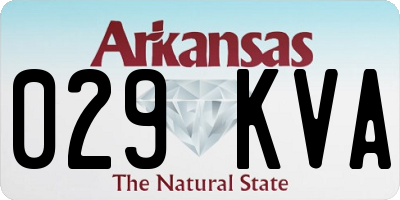 AR license plate 029KVA