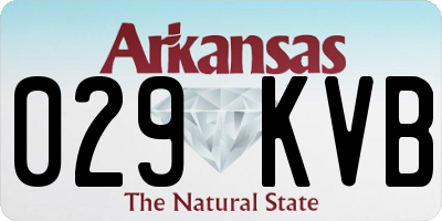 AR license plate 029KVB