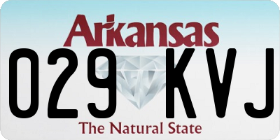 AR license plate 029KVJ