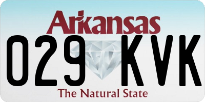 AR license plate 029KVK