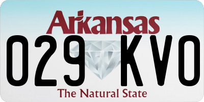AR license plate 029KVO