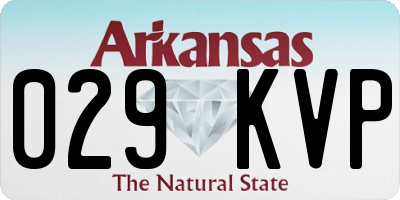 AR license plate 029KVP