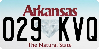 AR license plate 029KVQ