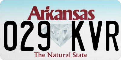 AR license plate 029KVR