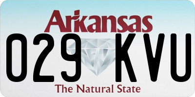 AR license plate 029KVU