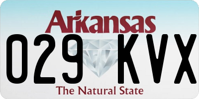 AR license plate 029KVX