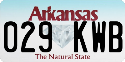 AR license plate 029KWB
